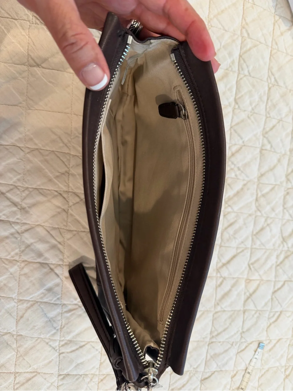COACH legacy leather large clutch